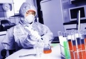 lab technician at work